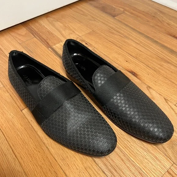 Aldo | Shoes | Mens Aldo Loafers Size 2 Black Pattern | Poshmark display picture 1